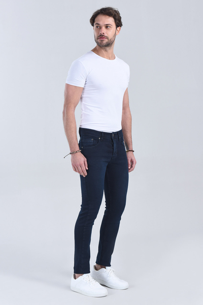 Erkek Açık Mavi Slim Fit Denim