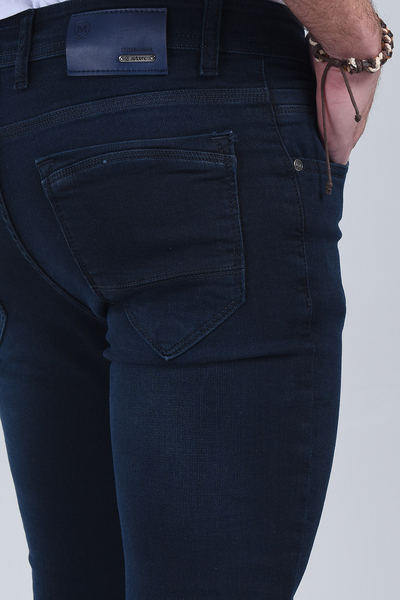 Erkek Açık Mavi Slim Fit Denim