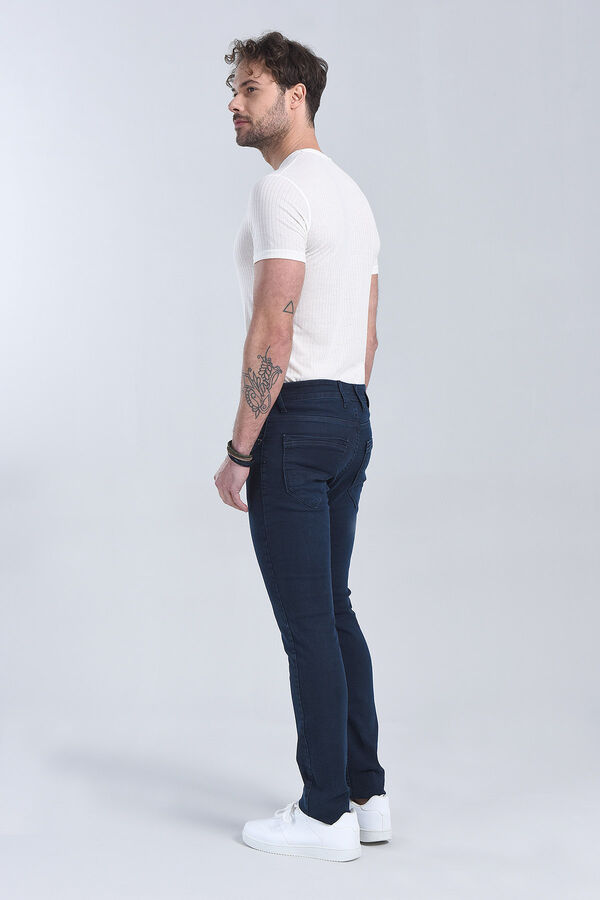 Erkek Açık Mavi Slim Fit Denim - 5