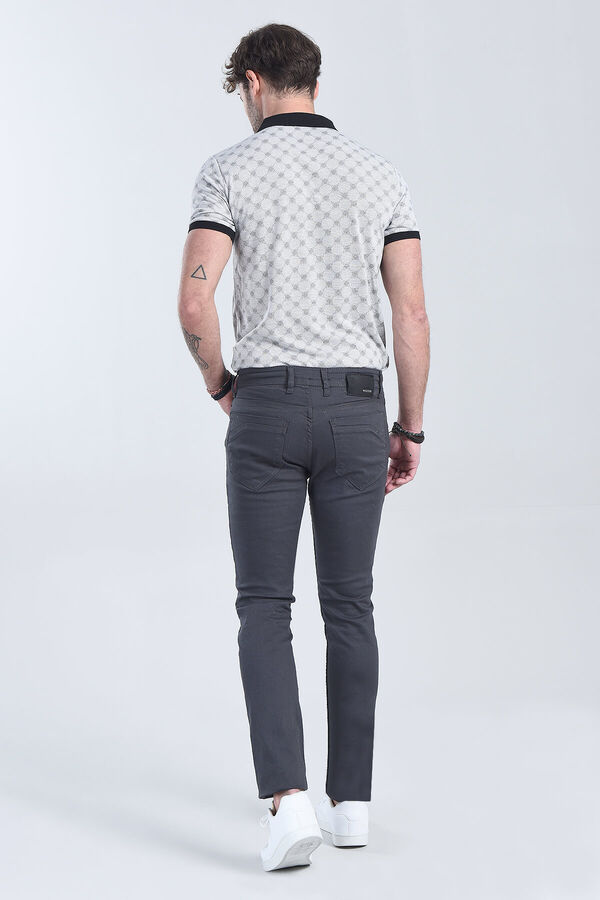 Erkek Antrasit Slim Fit Denim - 8