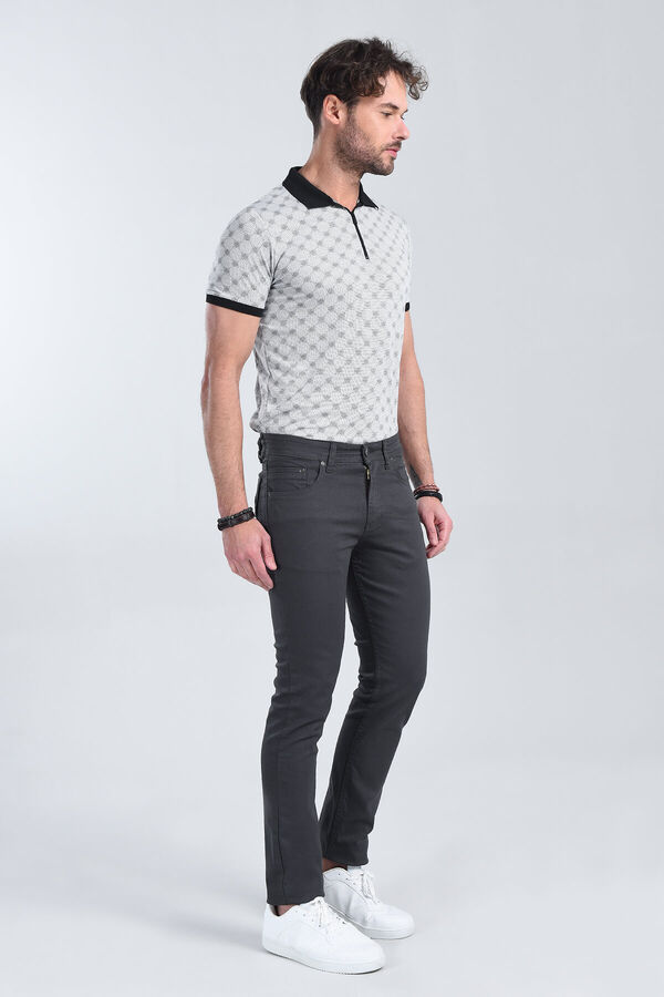 Erkek Antrasit Slim Fit Denim - 2