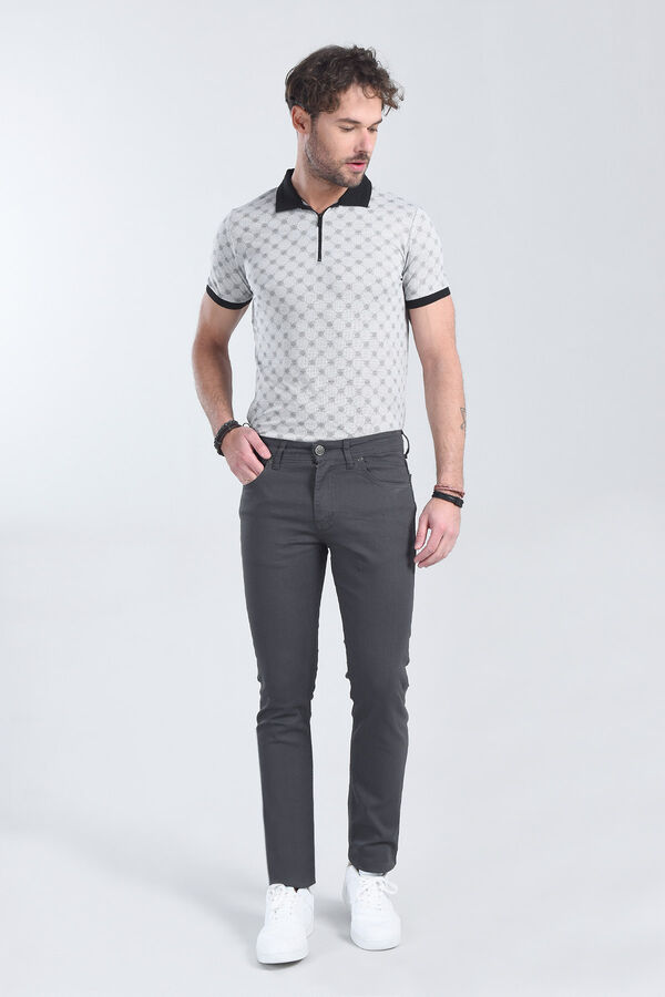 Erkek Antrasit Slim Fit Denim - 1