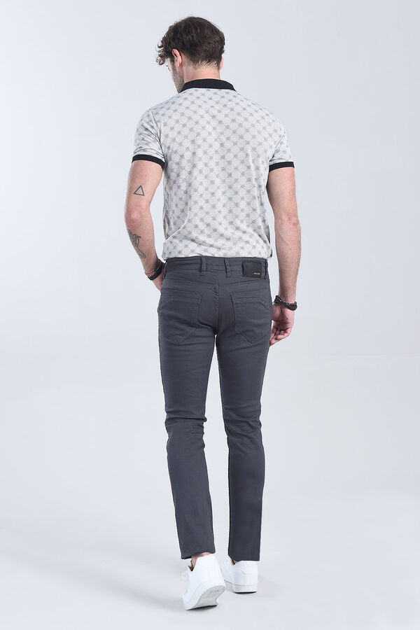 Erkek Antrasit Slim Fit Denim - 9