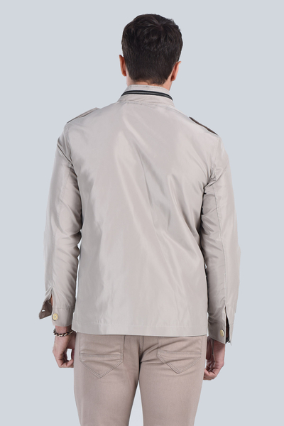 Erkek Bej Modern Fit Mont