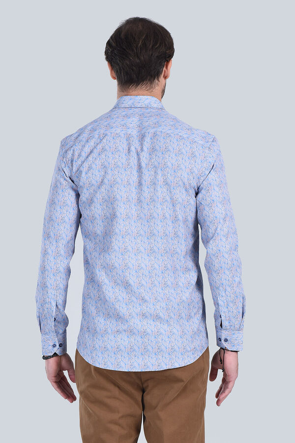 Erkek Bej Slim Fit Gömlek - 5