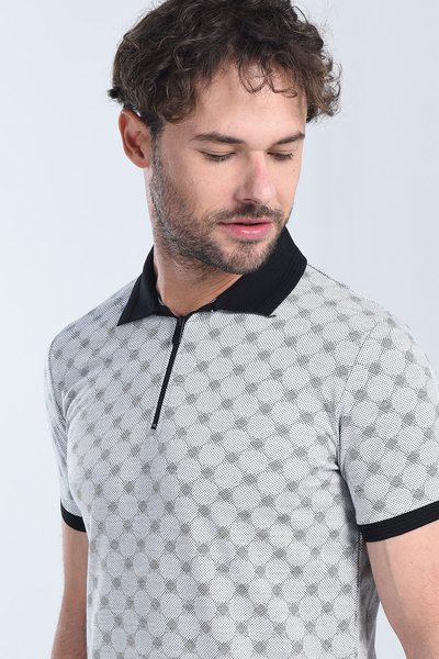 Erkek Beyaz Polo Yaka Regular T-Shirt
