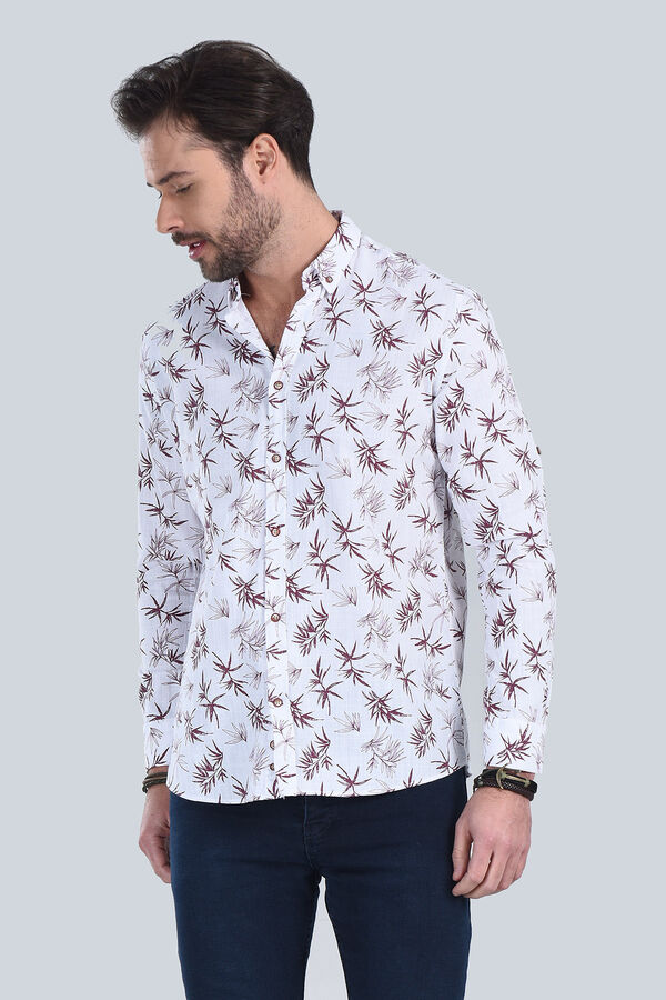 Erkek Bordo Gömlek - 1