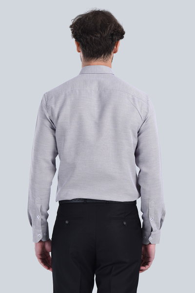 Erkek Bordo Slim Fit Gömlek