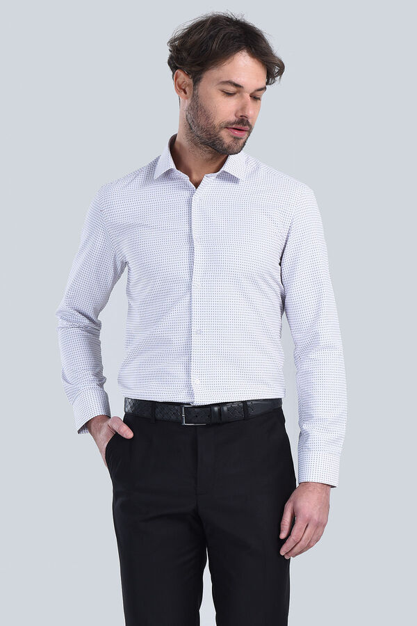 Erkek Bordo Slim Fit Gömlek - 2