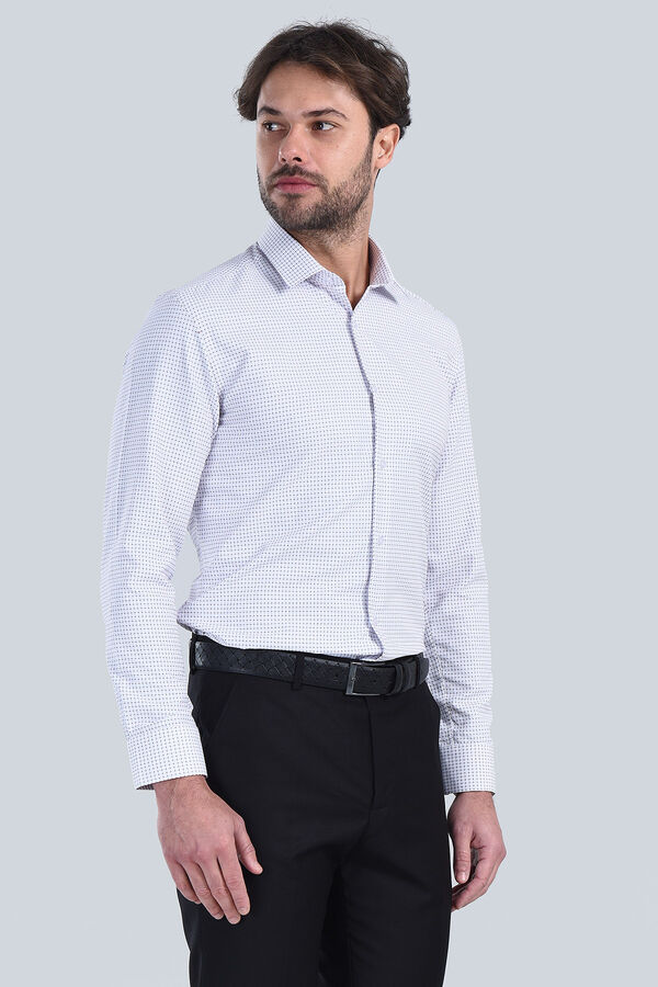 Erkek Bordo Slim Fit Gömlek - 3
