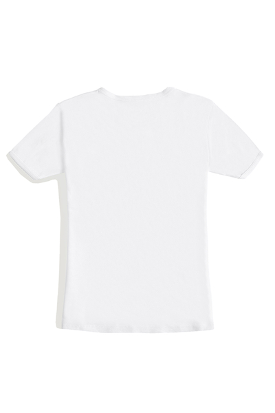 Erkek Ekru V Yaka Regular T-Shirt