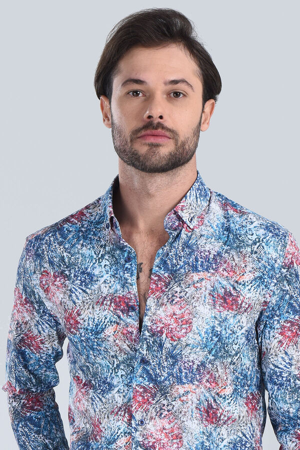 Erkek Fusya Slim Fit Gömlek - 2