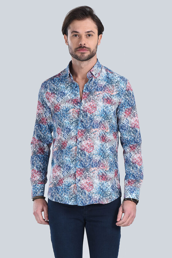 Erkek Fusya Slim Fit Gömlek - 4