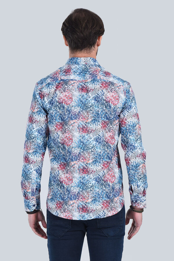 Erkek Fusya Slim Fit Gömlek - 5