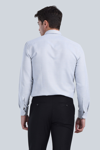 Erkek Gri Slim Fit Gömlek