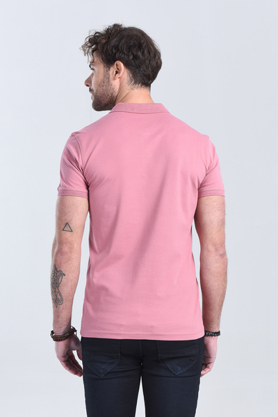 Erkek Gul Kurusu Polo Yaka Regular T-Shirt