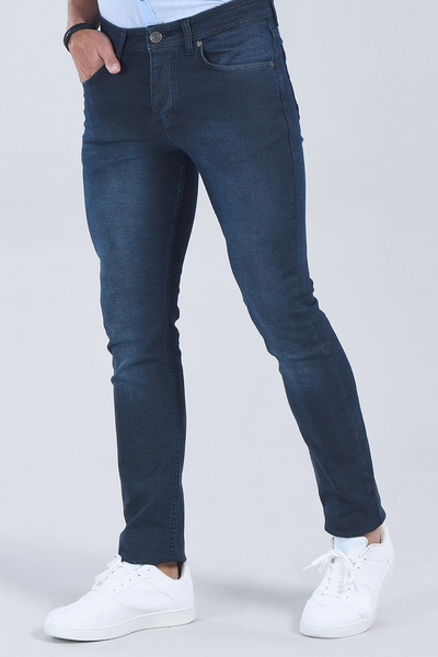 Erkek Haki Slim Fit Denim