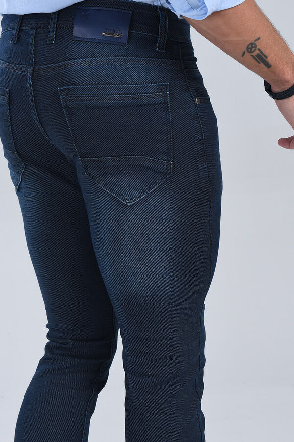Erkek Haki Slim Fit Denim - 4
