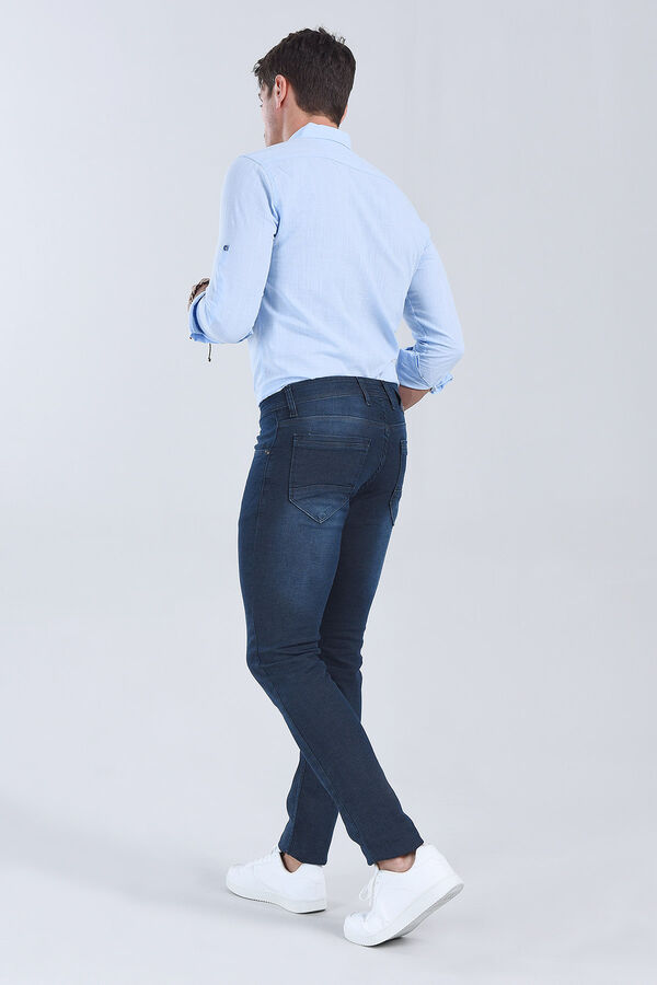 Erkek Haki Slim Fit Denim - 5