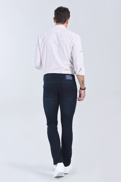 Erkek Haki Slim Fit Denim