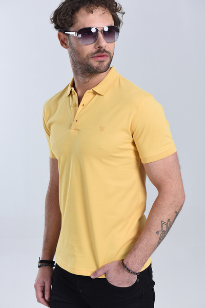 Erkek Kavun Polo Yaka Regular T-Shirt