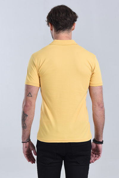 Erkek Kavun Polo Yaka Regular T-Shirt