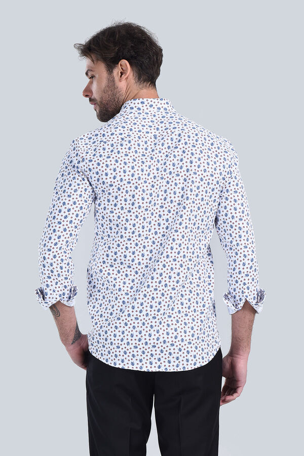 Erkek Kirmizi Slim Fit Gömlek - 5