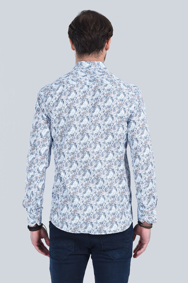 Erkek  Lacivert Slim Fit Gömlek - 7