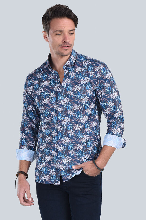 Erkek Koyu Kahve Slim Fit Gömlek - 2