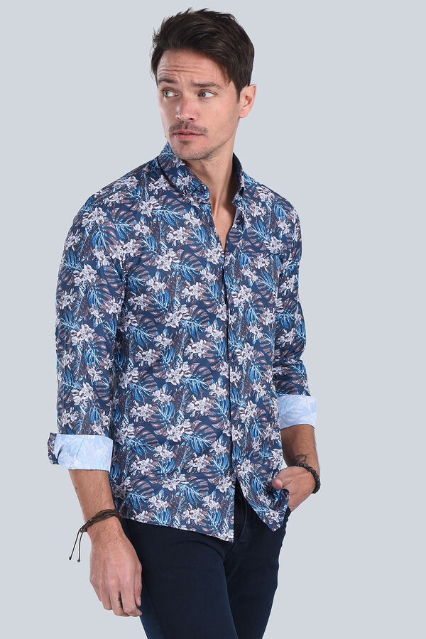 Erkek Koyu Kahve Slim Fit Gömlek - 3