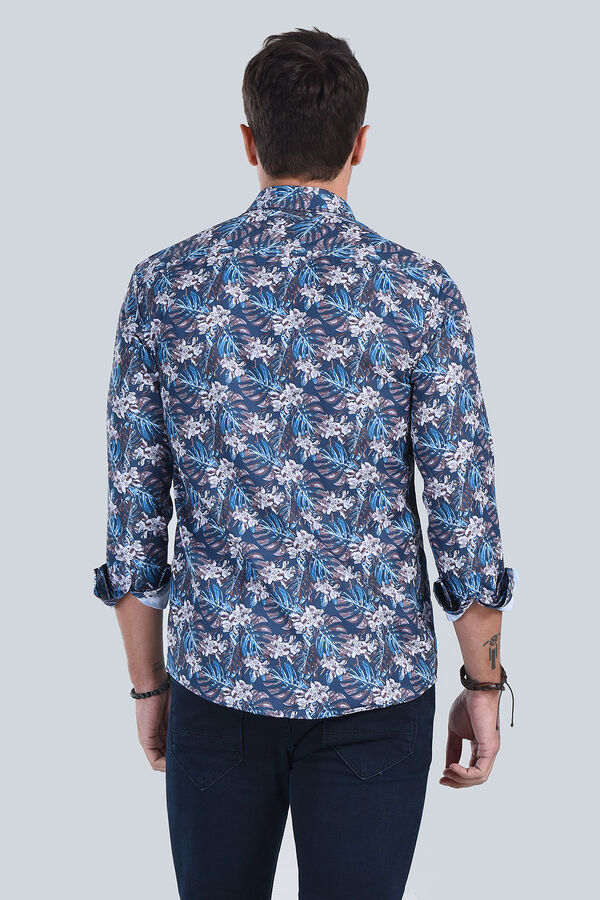 Erkek Koyu Kahve Slim Fit Gömlek - 5