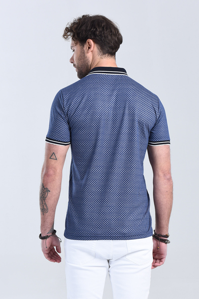 Erkek Lacivert Polo Yaka Regular T-Shirt