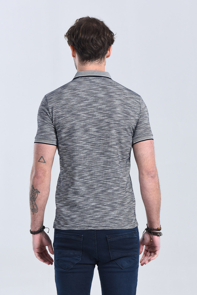 Erkek Lacivert Polo Yaka Regular T-Shirt