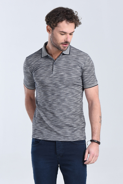 Erkek Lacivert Polo Yaka Regular T-Shirt