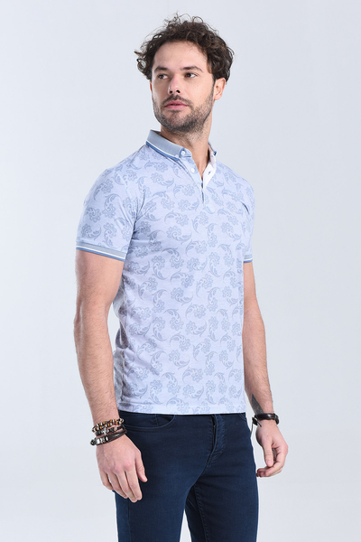 Erkek Lacivert Polo Yaka Regular T-Shirt