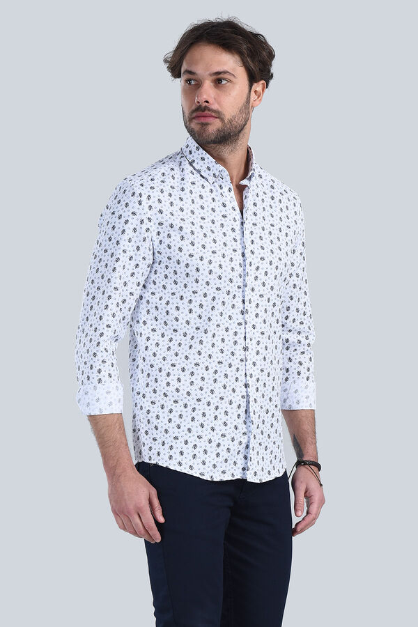 Erkek Lacivert Slim Fit Gömlek - 2