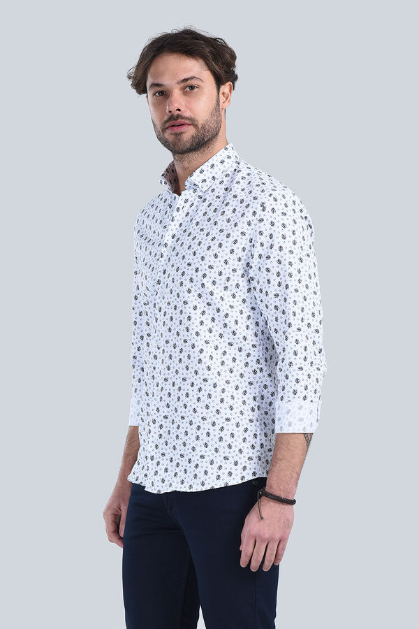 Erkek Lacivert Slim Fit Gömlek - 4