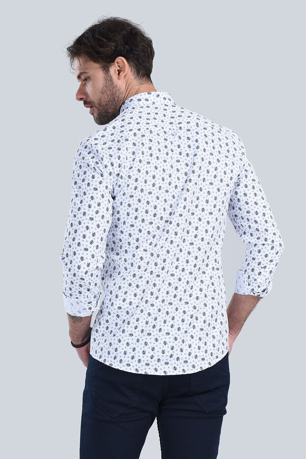 Erkek Lacivert Slim Fit Gömlek - 5