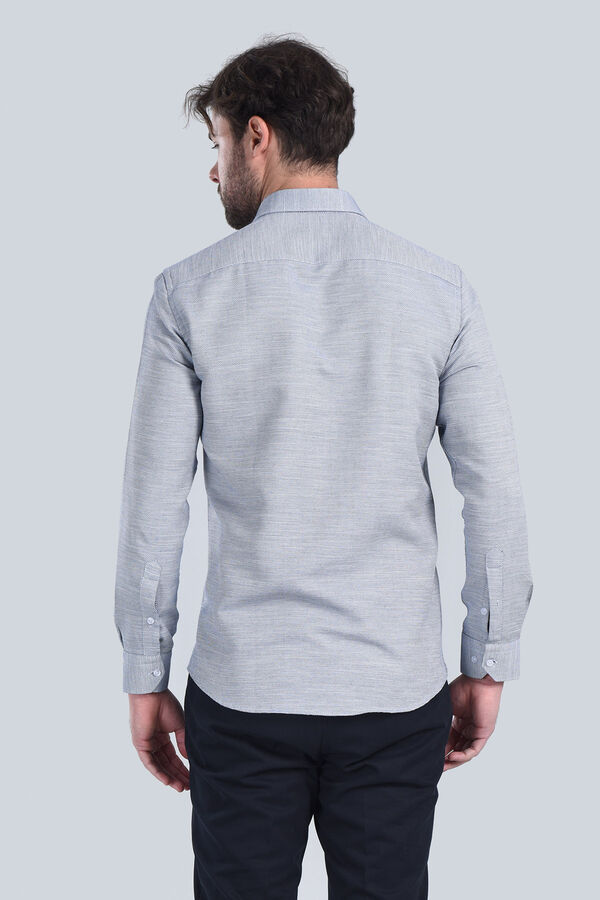 Erkek Lacivert Slim Fit Gömlek - 5