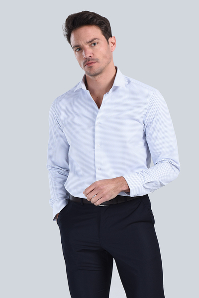 Erkek Lacivert Slim Fit Gömlek