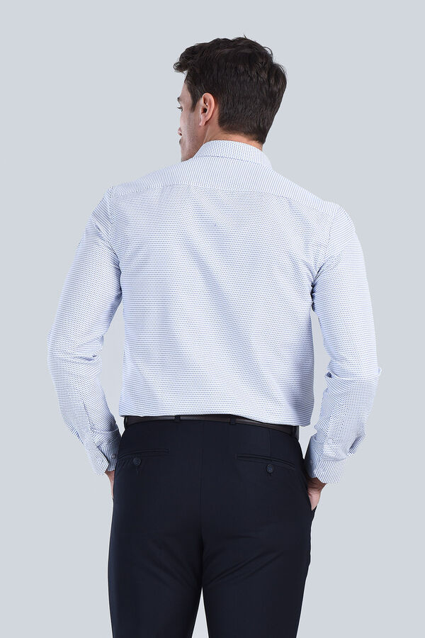 Erkek Lacivert Slim Fit Gömlek - 5