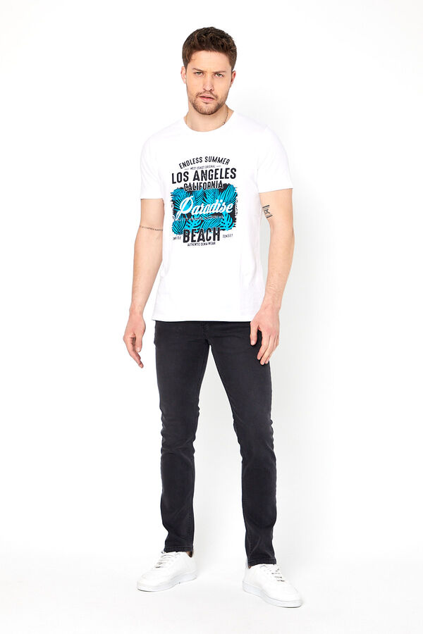 LYCRALI  SLIM DENIM PANTOLON PROTON-K5120-GRİ - 1