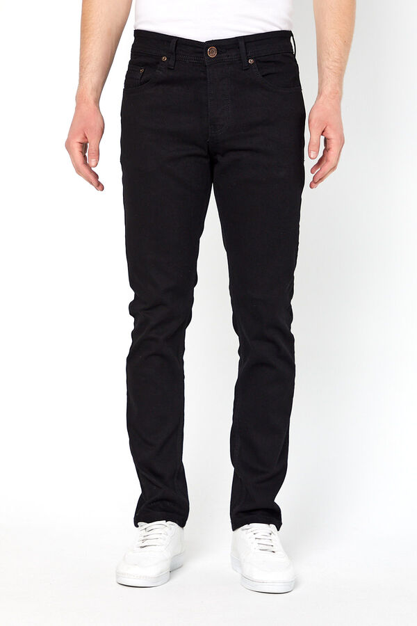 LYCRALI  SLIM DENIM PANTOLON PROTON-K5120-SİYAH - 2