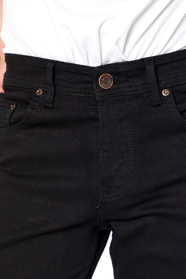 LYCRALI  SLIM DENIM PANTOLON PROTON-K5120-SİYAH - 7