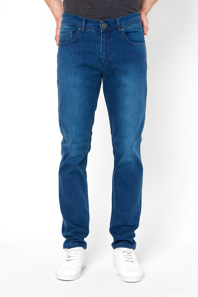 PANTOLON DENIM LIKRALI PROTON-K5008 SLIM FIT FERMUARLI-YEŞİL