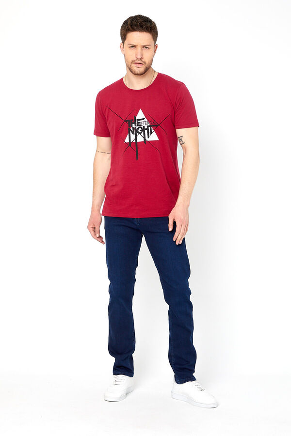 PANTOLON DENIM LIKRALI PROTON-K5128 SLIM FIT-MAVİ - 1