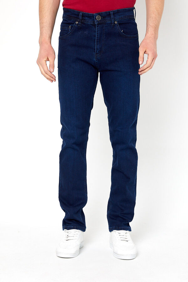 PANTOLON DENIM LIKRALI PROTON-K5128 SLIM FIT-MAVİ - 3