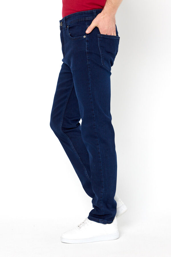 PANTOLON DENIM LIKRALI PROTON-K5128 SLIM FIT-MAVİ - 4