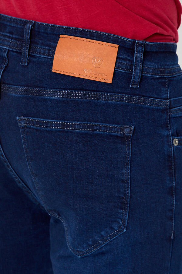 PANTOLON DENIM LIKRALI PROTON-K5128 SLIM FIT-MAVİ - 7