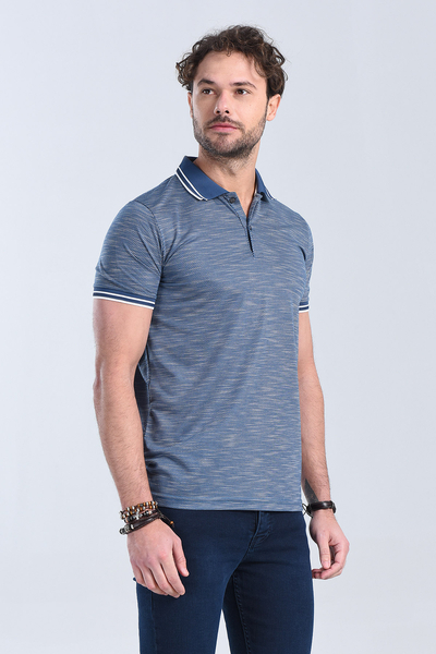 Erkek Petrol Polo Yaka Regular T-Shirt